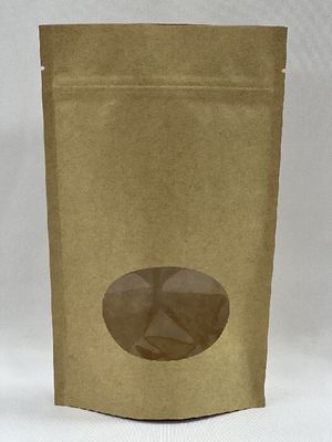 茶色のクラフトのコーヒー袋はオフセット印刷250gのコーヒー袋を立てます