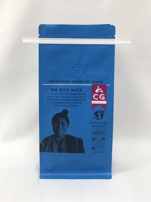 12オンスのコーヒー包装袋マット平底ブリキのネクタイで印刷