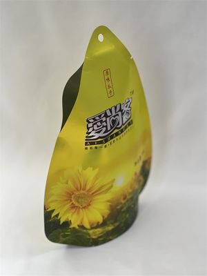 金属化されたマイラーは乾燥したスナックのための自由形カスタマイズされた印刷袋を立てます