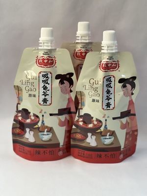 レトルト対応スタンドアップスパウトパウチ