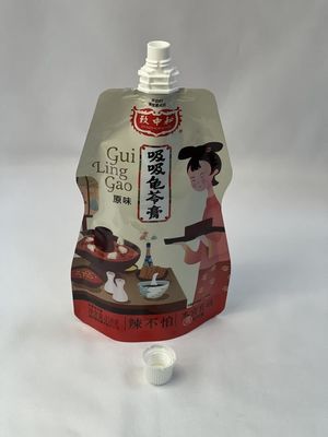 レトルト対応スタンドアップスパウトパウチ