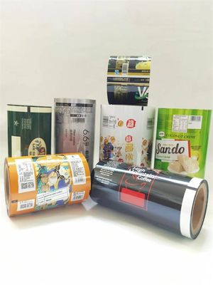 プラスチック ホイルはスナックのための薄板にされたロール フィルム食品包装を印刷しました