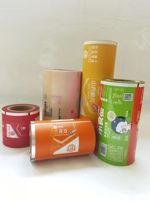 プラスチック ホイルはスナックのための薄板にされたロール フィルム食品包装を印刷しました
