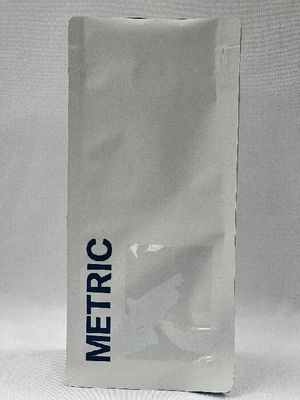 白いホイルマットコーヒー包装袋耐油性平底コーヒーバッグ