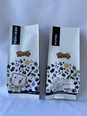 ISO サイドガセットの白いクラフト紙の袋のプラスチックは友好的な薄板にされます