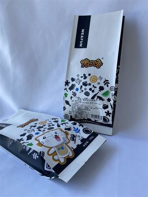 ISO サイドガセットの白いクラフト紙の袋のプラスチックは友好的な薄板にされます