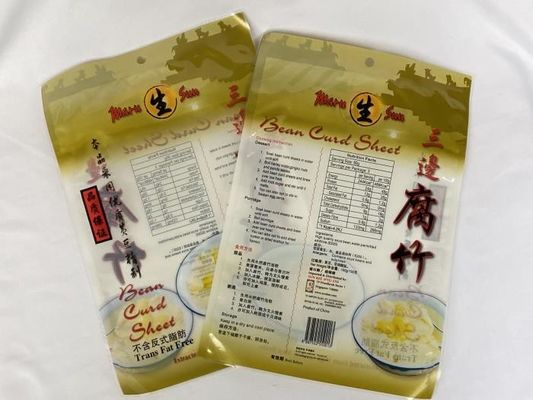 3 側面は乾燥した豆腐シートのために再生利用できるマイラー食品袋を立てます