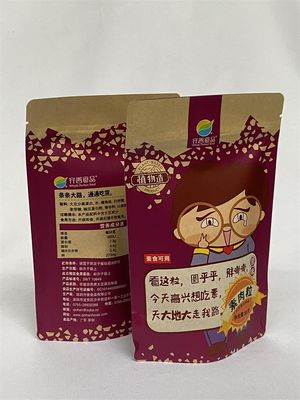 Co フレンドリーな注文の印刷された紙の包装袋はホイルの障壁で立ち上がります