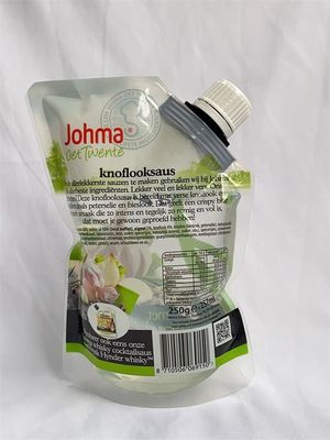 サイドガセットキャップが付いている透明なプラスチック注ぎ口包装袋カスタム印刷