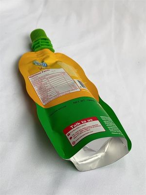 カスタム印刷された 100ml 注ぎ口ポーチ湿気のない液体注ぎ口バッグ