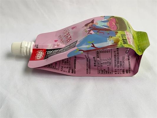 110 ミクロン立てスパウト包装ポーチ底部シール AL 材料