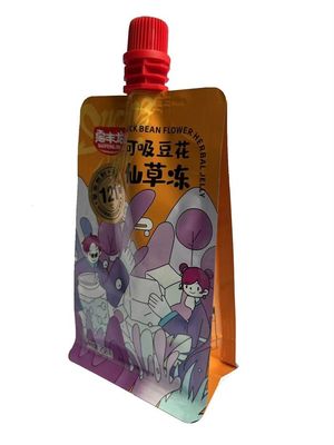 RCPP スパウト包装袋印刷クワッドカスタマイズされた表面 130 ミクロン