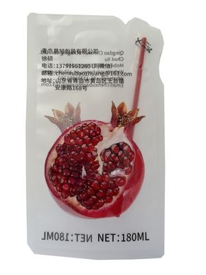 180ml フリーサイド フリーフォーム 液体食品用 ストロー付き 印刷袋