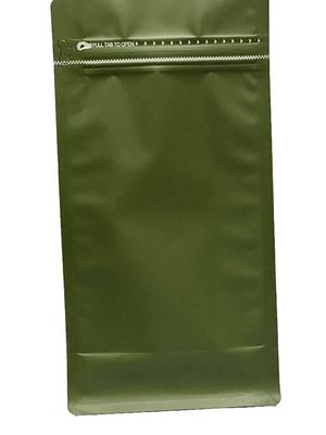 PE アルミニウム素材 500g コーヒーパッケージのためのフラットボトムバルブバッグ