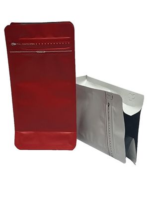 100-1kg 容量 熱密封 フラットボトム コーヒーバッグ 完全マット