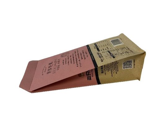 紙のフラットボトム食品包装袋 カスタマイズされたカラー
