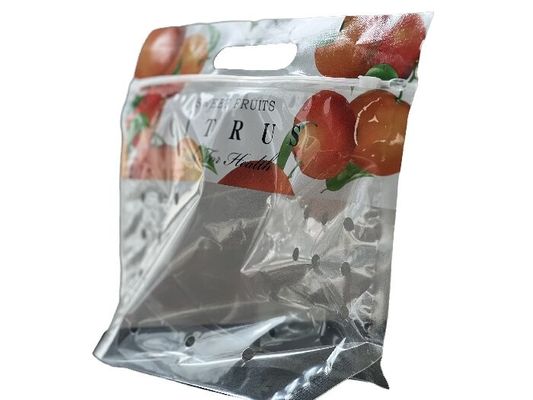 パーソナライズされた食品包装 パンチホールを持つ果物のためのスタンドアップジッパーバッグ