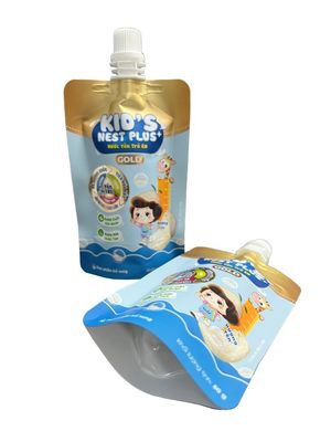 液体包装のためのPET/AL/NY/RCPPのカスタマイズされたスプウットポッチバッグ