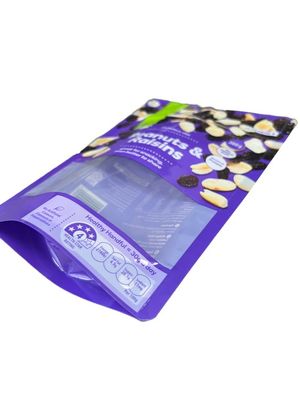 乾燥食品包装のためのカスタムクリアウィンドウプリントスタンドアップポケット