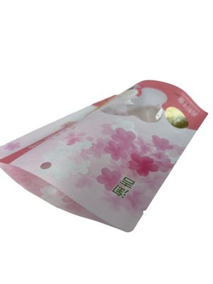 フラットボトムポーチ 食品用のカスタマイズされた茶色の紙ポーチ