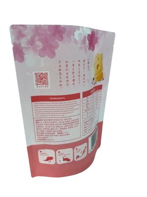 フラットボトムポーチ 食品用のカスタマイズされた茶色の紙ポーチ